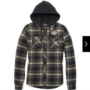 Women's Harley Bar and Shield Flannel Shirt Jacket